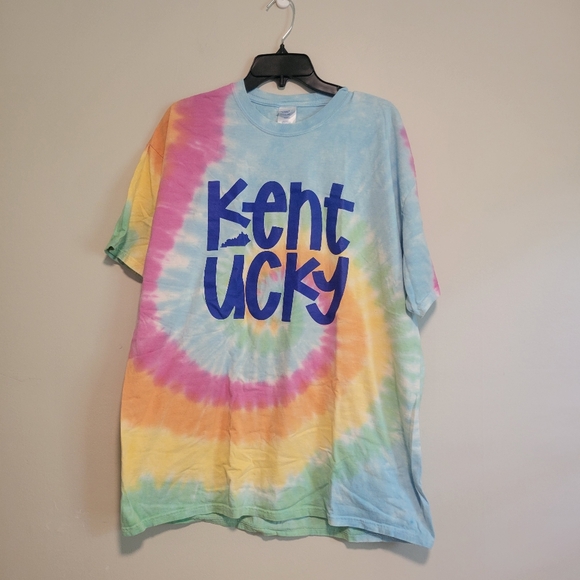 Tie-Dye Kentucky Tee Shirt Size XL - Picture 1 of 3